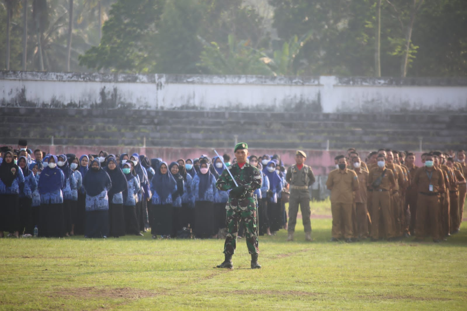 Bupati Lampung Selatan Jadi Inspektur Upacara Peringatan HUT Ke 77