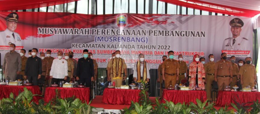 Musrenbang Kecamatan Kalianda, Pemkab Lampung Selatan Gelontorkan Dana 43 Miliar Lebih