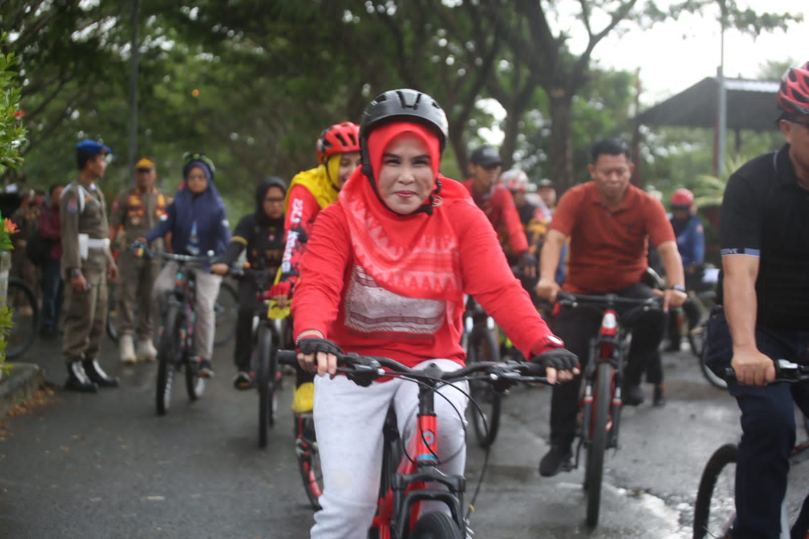 Ribuan Pesepeda Ikuti Gowes Bareng Dalam Rangka Haornas Ke XXXIX Di Lampung Selatan Pemkab