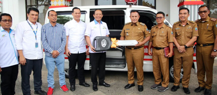 PTPN VII Berikan Bantuan Satu Unit Mobil Ambulance Untuk Pemkab Lamsel